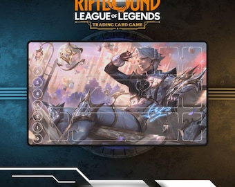 Tapete de juego Riftbound Ezreal / Tapete de juego de cartas TCG
