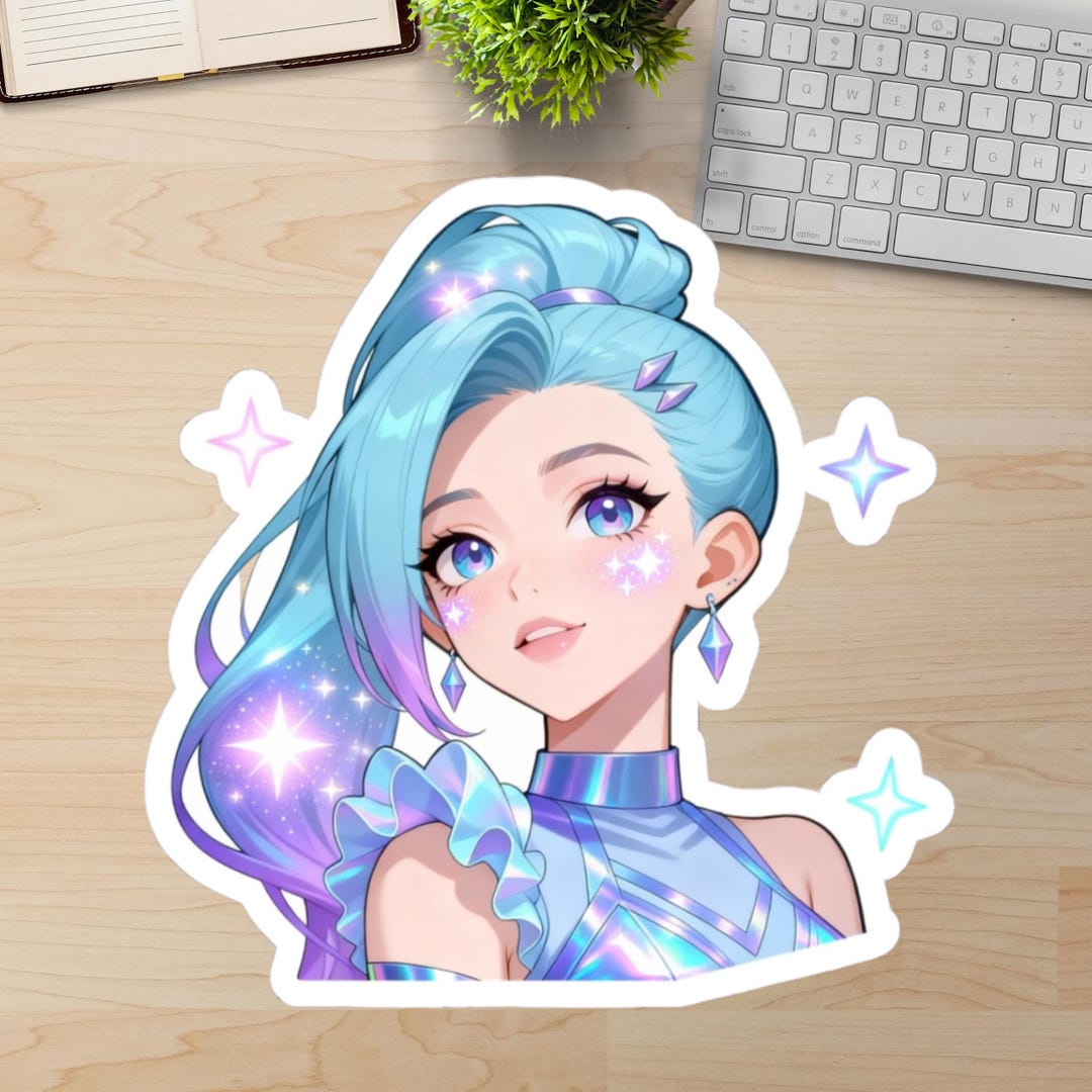 KDA All Out Superstar Seraphine League of Legends Waterproof Vinyl ...