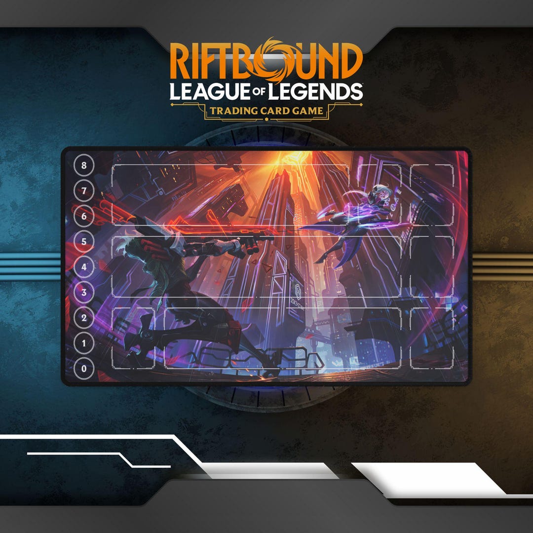 Riftbound Playmat Jhin & Vayne | TCG Card Game Playmat - Etsy