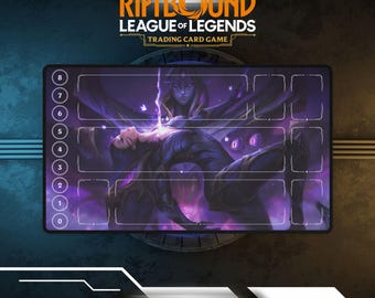 Tapete de juego Riftbound Bel'Veth & Kai'Sa / Tapete de juego de cartas TCG