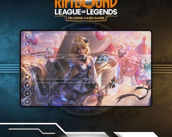 Tapete de juego Riftbound Lux / Tapete de juego para juegos de cartas coleccionables