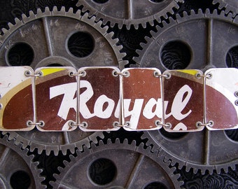 Recycled "ROYAL" Coffee Can Bracelet