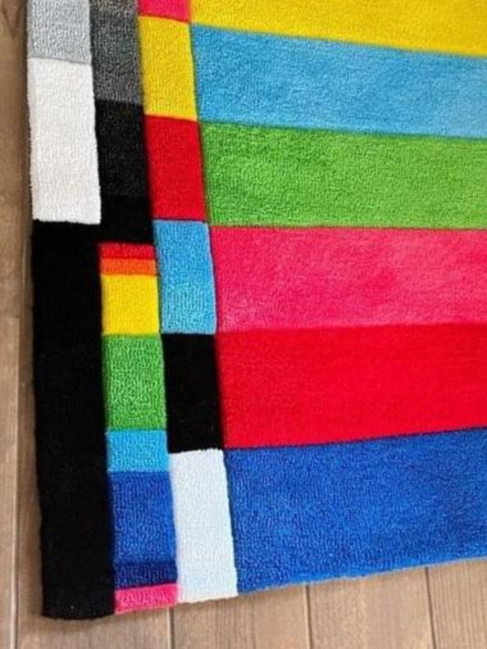 Tufted Loop Hand Tufted Loop Pile Rug, Modern Geometric Color Block Carpet - Etsy