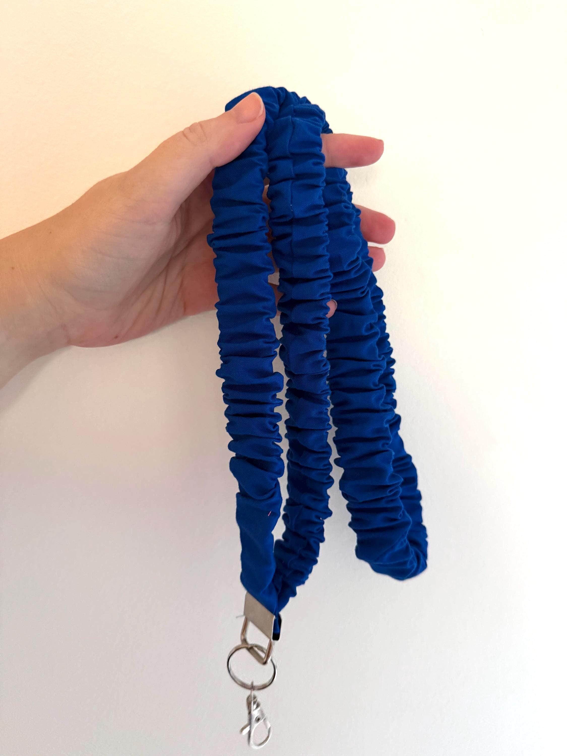 Stretchy scrunchy lanyard with clasp - Etsy 日本