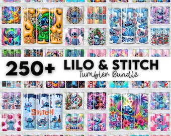 250+ Stitch Tumbler Wrap Designs Bundle, Stitch Sublimation Designs, 20 oz Stitch Tumbler Wrap PNG, Lilo & Stitch Sublimation, Commercial