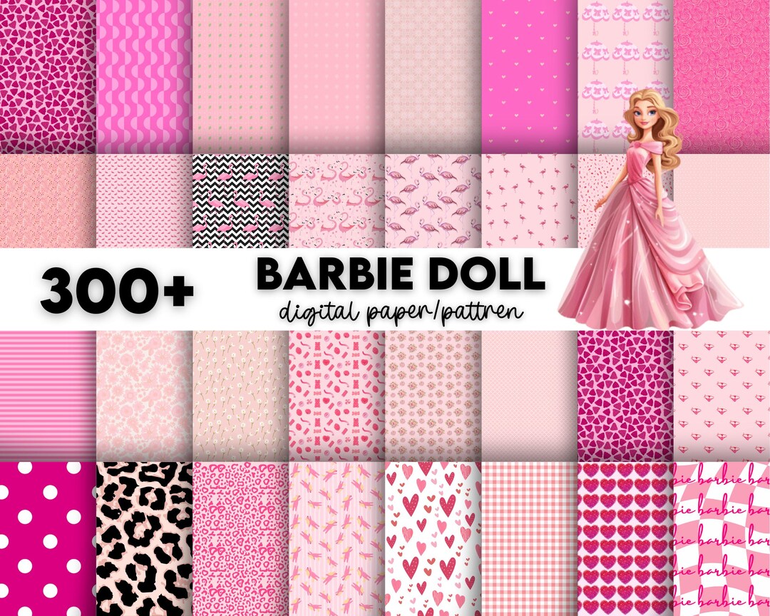 Barbie Doll Digital Papers Fashion Doll Digital Papers Fashion Doll ...