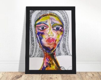 Serie di volti/arte murale/stampa d'arte moderna/decorazione murale per soggiorno/decorazione camera da letto/regali d'arte astratta/sostenibile/minimalista/ufficio