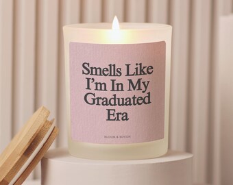 Graduation Gift Candle, In My Graduated Era Candle, Grad Gift For Her, Bachelor's Degree Gift, Grad Party Gift, College Graduation Gift