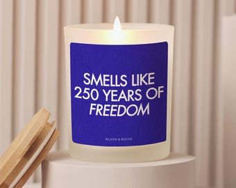 America 250th Anniversary Candle, USA 250 Freedom Gift, 1776-2026 Candle, 4th Of July Candle Gift, Independence Day Gift, Patriotic Candle