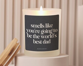 Dad To Be Gift Candle, World's Best Dad Candle, Gifts for Expectant Father, New Parents Gift, Expectant Dad Gift, New Dad Father's Day Gift