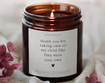 School Nurse Thank You Candle, Pediatric Nurse Gift, Nurse Appreciation Week, Candle Gift For School Nurse, Nurse Doctor Gift From Parent