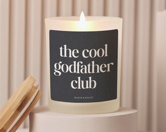 Godfather Proposal Candle, Cool Godfather Club, Becoming A Godfather Gift, GodFather Candle, GodFather Baptism Gift God Parent Proposal Gift