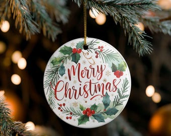 Ceramic Christmas Ornament, Christmas Tree Decoration