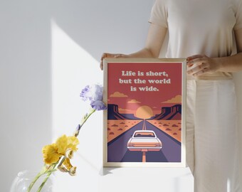 Life is short wall art (poster)
