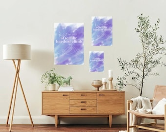 The Best View Comes After The Hardest Climb - Inspirational Mountain Adventure Quote Poster Print