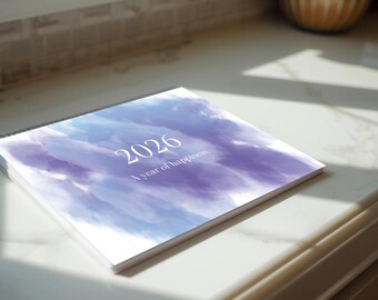Inspirerende kalender 2026 digitale download | Maandplanner en bevestigingen | Thuis afdrukken