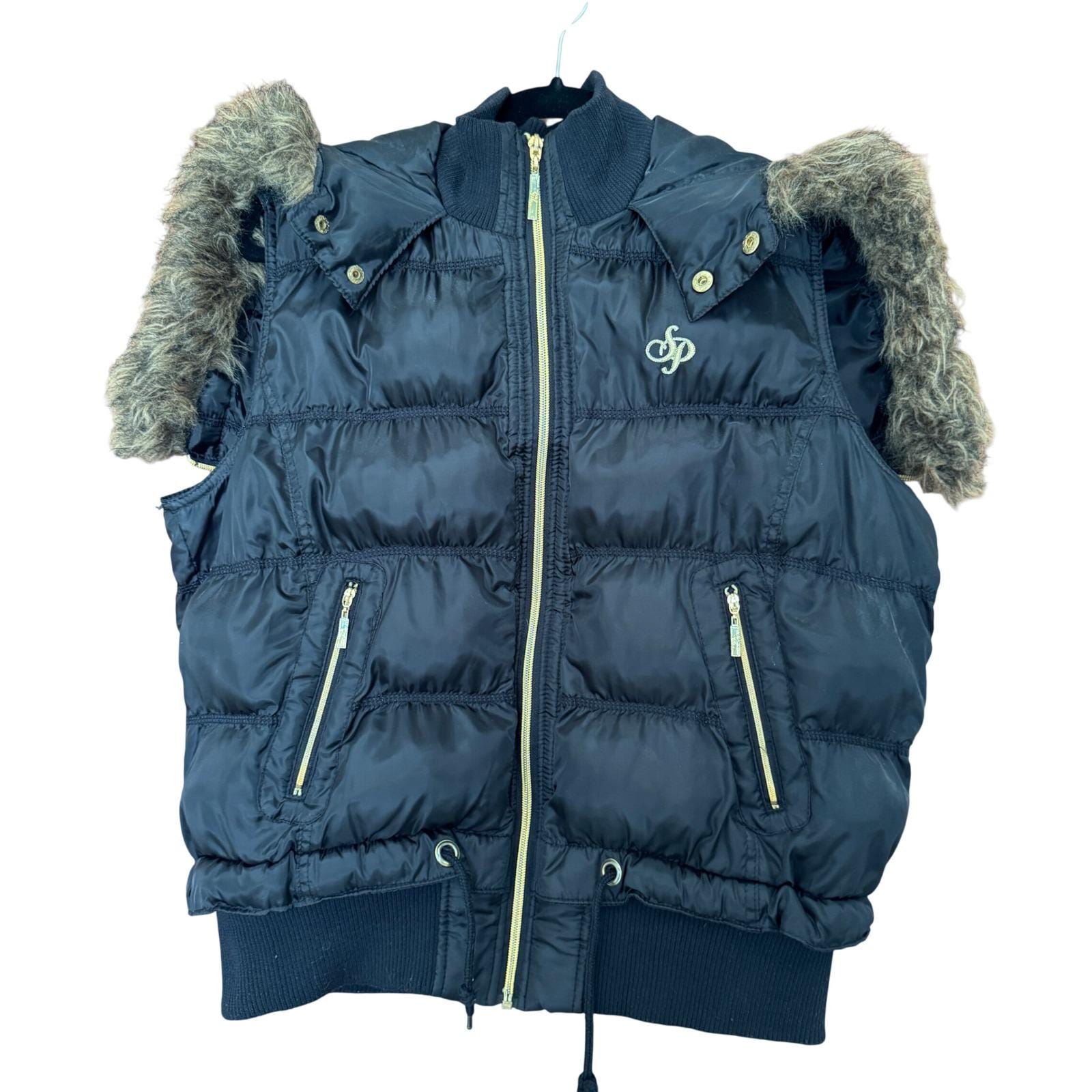 ジャケット・アウター y2k long puffa down vest gimmick punky Y2k Puffer Vest - Etsy