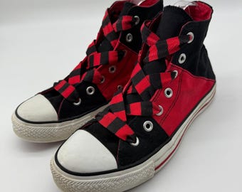 Vintage Converse Chuck Taylor High Top W8/ M6 Two Tone Colorblock Indie Bella