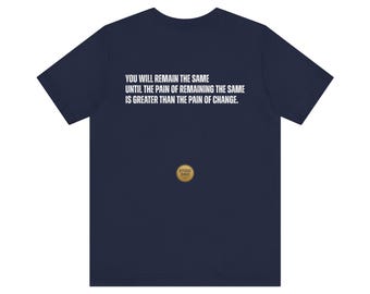 Pain of Change Stoic Quote Shirt | Motivational Men’s Tee by Stoic Dad Co