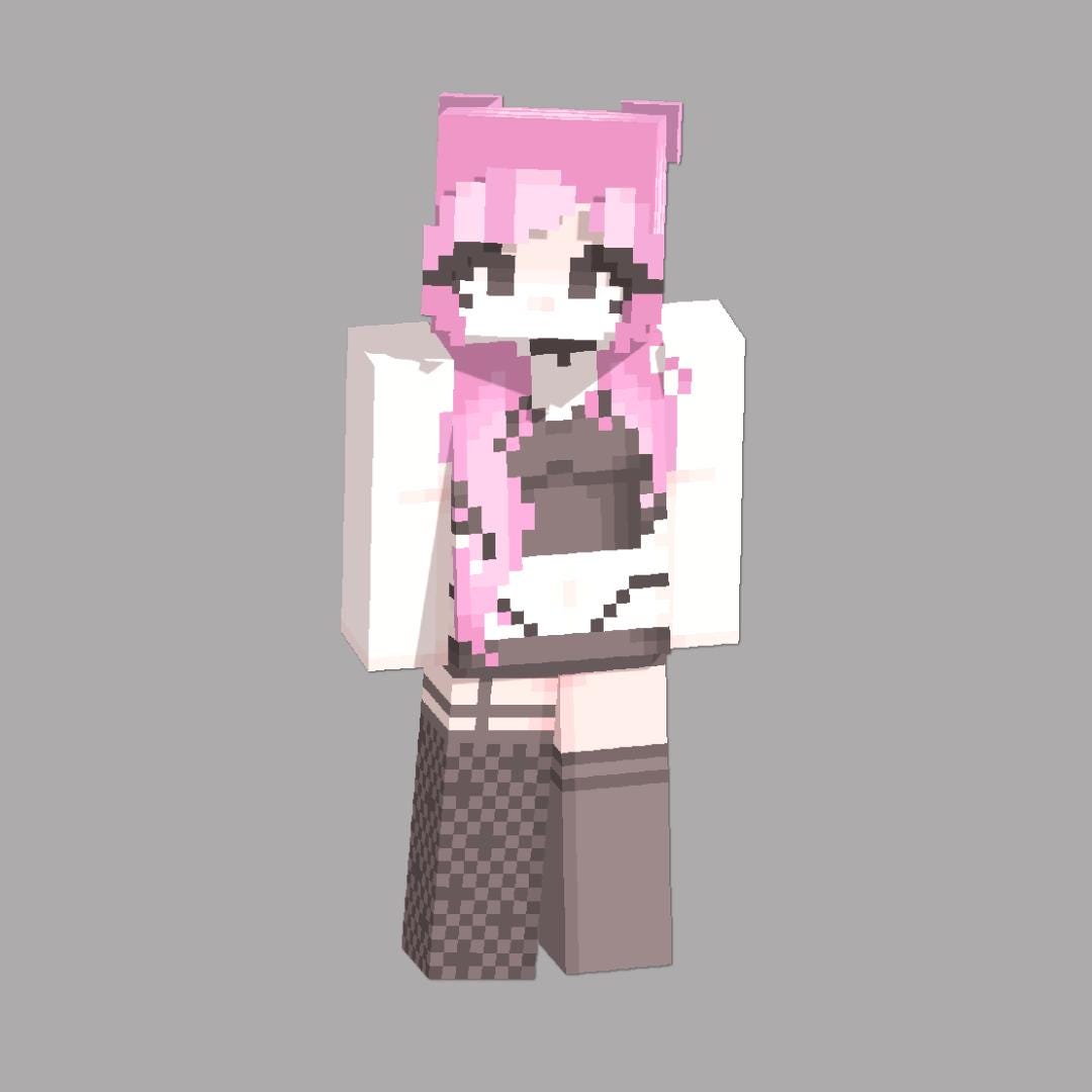 One Left Before Price Increases! Cute Pink Minecraft Skin | Pastel Alt ...