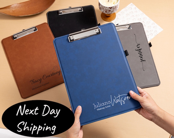 Coach Gifts Baseball, Personalized Leather Clipboard, Gifts for Coach, Custom Coach Gifts, Basketball Coach Gift, Vegan Leather Clipboard
