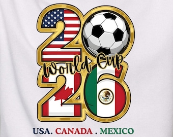 Fußball WM 2026 design png Fußball SVG USA Kanada Mexiko Fußball png digitaler download