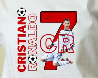Cristiano Rondo Trikot Shirt PNG Fußball-Trainer Geburtstagsgeschenk für ihn digitaler Download Geschenk für ihr Fußball-PNG-Shirt