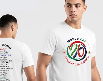 WM 2026 T-Shirt, fifa2026 png, Fußball Fifa Tee, USA Kanada Mexiko Transparent PNG Designs trendiges Shirt Design