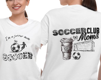 Camiseta de mamá futbolista svg Camiseta de moda para el día del partido png camiseta de mamá Descarga digital SUBLIMACIÓN png mamá futbolista svg