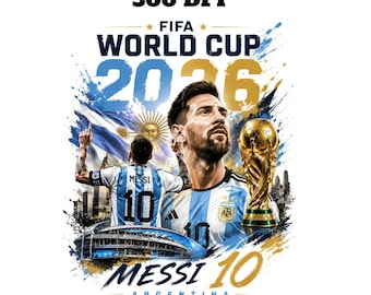 Diseño de camiseta de fútbol de Messi PNG, póster de Messi de la selección argentina de fútbol, archivo de sublimación de camiseta de Lionel Messi, GOAT PNG, diseño de camiseta de la Copa del Mundo PNG