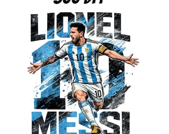 Diseño de camiseta de fútbol de Messi PNG, póster de Messi de la selección argentina de fútbol, archivo de sublimación de camiseta de Lionel Messi, GOAT PNG, diseño de camiseta de la Copa del Mundo PNG