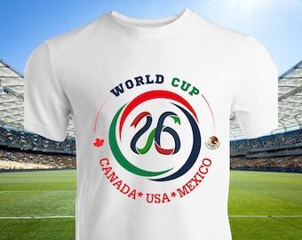 WM 2026 Trikot | Fußball | USA Kanada Mexiko | Global Football Spruch T-Shirt Design Fussball WM 2026 png Fussball Fan Shirt