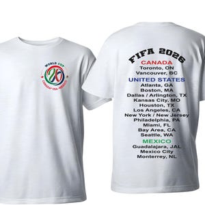 World Cup 2026 T-Shirt PNG, fifa2026 png, Soccer FIFA Tee, United States Canada Mexico Transparent PNG Designs trendy shirt design image 4