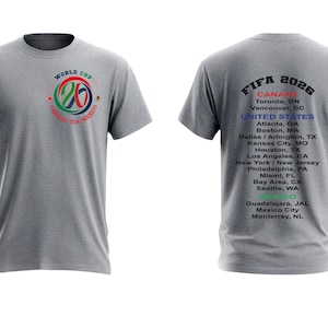 World Cup 2026 T-Shirt PNG, fifa2026 png, Soccer FIFA Tee, United States Canada Mexico Transparent PNG Designs trendy shirt design image 3