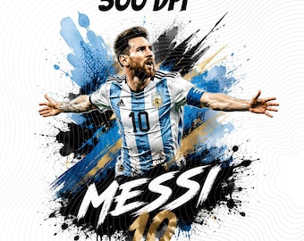 Diseño de camiseta de fútbol de Messi PNG, póster de Messi de la selección argentina de fútbol, archivo de sublimación de camiseta de Lionel Messi, GOAT PNG, diseño de camiseta de la Copa del Mundo PNG