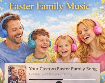 Música familiar de Pascua personalizada Descarga de MP3 festivos personalizados