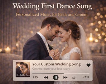 Canción personalizada para el primer baile de boda: música personalizada para los novios, descarga digital
