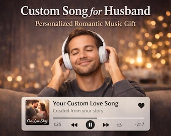 Canción personalizada para tu esposo: regalo musical romántico personalizado, descarga digital