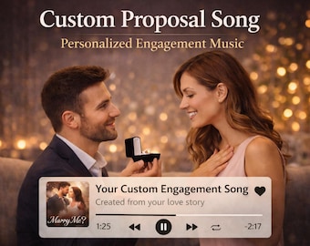 Canción de propuesta personalizada, música de compromiso personalizada, descarga digital