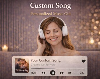 Canción personalizada Regalo musical personalizado Creado a partir de tu historia Descarga digital