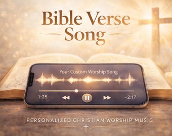 Canción con versículos bíblicos Música cristiana de adoración personalizada Canción de las Escrituras MP3