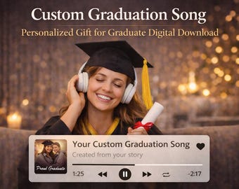 Canción de graduación personalizada, regalo personalizado para graduados, descarga digital