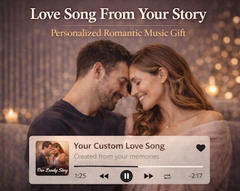 Canción de amor personalizada de tu historia: regalo musical romántico personalizado, descarga digital