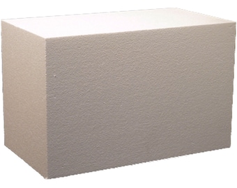 4 Pack Foam Cube Squares for Crafts - Polystyrene Blocks for DIY