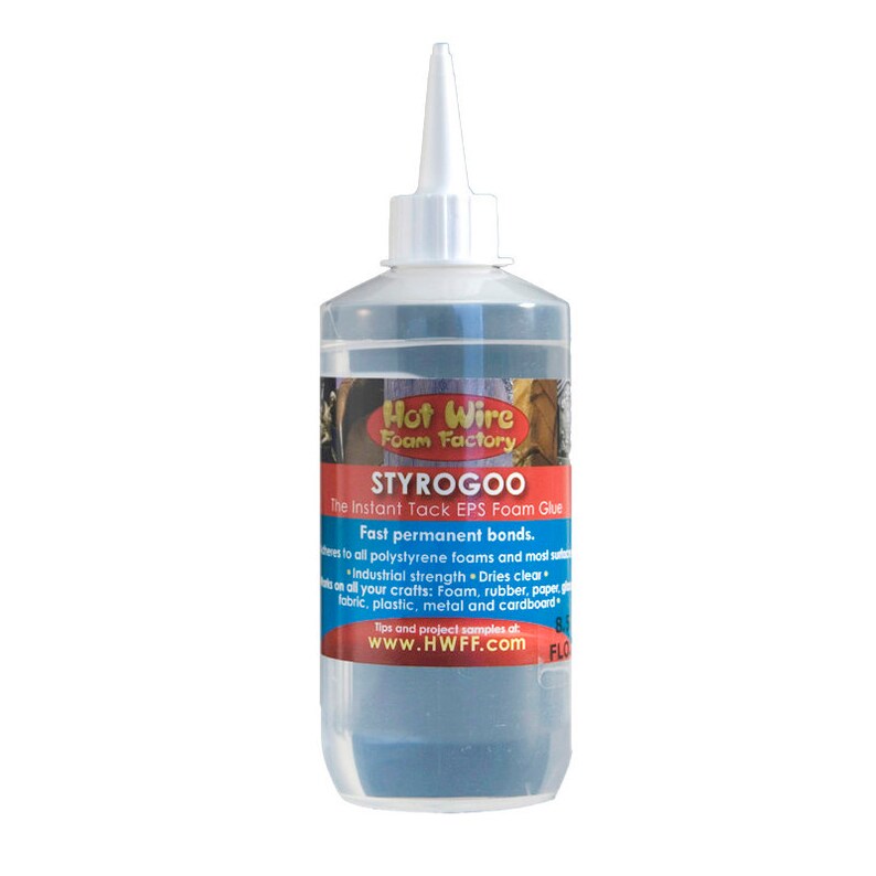 Hot Wire Foam Factory Styrogoo Glue 8.5oz All Purpose Foamsafe Glue