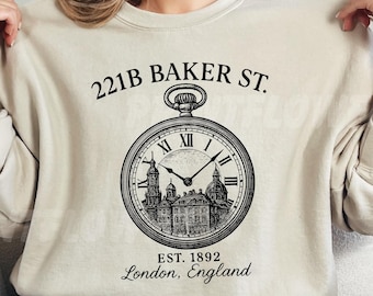 Sherlock Holmes Books Png Svg, Literary location Png, Bookworm Svg, Gift for her, Detective Mystery Reader Png Svg, Bibliophile gift Svg png