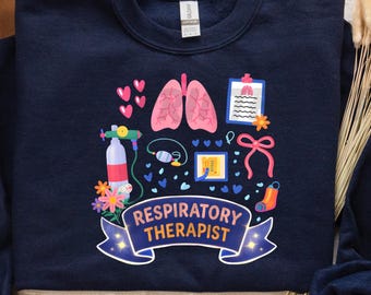 Terapeuta respiratorio PNG, diseño floral de camiseta de atención médica, camiseta desgastada de la universidad RT, regalo de sublimación para estudiantes de terapeuta respiratorio