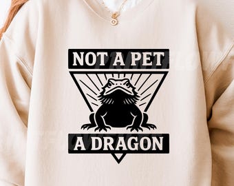 Dragón barbudo SVG PNG, divertido gráfico de lagarto Svg PNG, regalo vintage para amantes de los reptiles PNG, divertida camiseta de dragón para ella