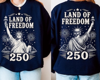 Patriotische USA 250-jähriges Jubiläum PNG SVG, Freiheit Shirt Design Vorderseite Rückseite Druckdatei