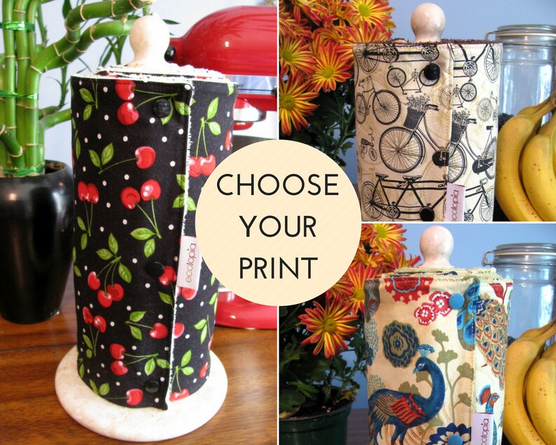 CUSTOM Unpaper Towels With Snaps and Core Choose Your Print Etsy